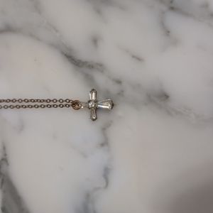 Crystal cross necklace